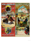 Buy Posters Advertising Bull-Fights in Valladolid, 1896 and in Bayonne, 1897 at AllPosters.com