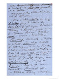 Buy Page 302Bis of Baudelaire's Pamphlet "Pauvre Belgique" Describing His Trip to Namur, 1864 at AllPosters.com