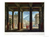 Buy Entrance to the Amphitheatre, Design for the Opera "L'Ultimo Giorno Di Pompeii," 1827 at AllPosters.com