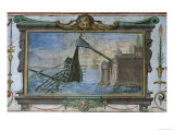 Buy An Device That Allowed Archimedes to Drag a Ship Ashore, Stanza Della Mattematica, 1587-1609 at AllPosters.com