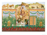 Buy Orpheus Taming the Animals, Reconstruction of a Fresco from Pompeii at AllPosters.com