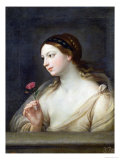 Buy Girl with a Rose at AllPosters.com