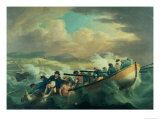 Survivors from a Shipwreck off the Isle of Wight Being Rescued by the Crew of H.M.S. Juno