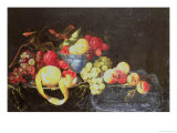 Buy Still Life with Fruit in Delft Bowl, Including a Peeled Orange at AllPosters.com