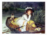 Young Woman in a Boat, or Reflections, circa 1870
