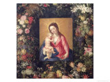 Garland of Fruit and Flowers with Virgin and Child (Detail)
