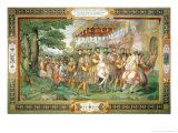 Buy Francis I and Alessandro Farnese Entering Paris in 1540, from the "Sala Dei Fasti Farnese" 1557-66 at AllPosters.com