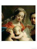 Madonna and Child with Saints John, Anna and Rocco, circa 1785 (Detail)