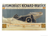 Buy Poster Showing Automobiles Richard-Brasier Winning the Gordon Bennett Cup, 1904 at AllPosters.com