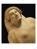 Buy Detail of a Female Sarcophagus from Cadiz, Alabaster, 5th-4th Century BC at AllPosters.com
