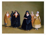 Ladies of the Knights of Malta with Their Maid Servant