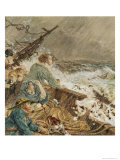 Grace Darling and Her Father Saving the Shipwrecked Crew, 17th September 1838