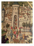 Buy Saint Jordi Altarpiece, Detail Showing the Conquest of the City of Majorca at AllPosters.com