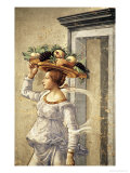 Buy Woman Carrying Fruit, from the Birth of St. John the Baptist (Detail) at AllPosters.com