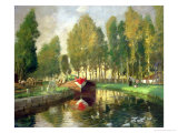 Buy Barge on a River, Normandy at AllPosters.com