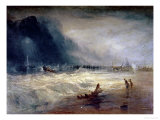 Lifeboat and Manby Apparatus Going off to a Stranded Vessel Making Signal of Distress, circa 1831