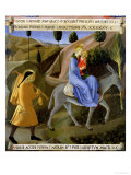 Buy The Flight into Egypt, Detail from Panel One of the Silver Treasury of Santissima Annunziata at AllPosters.com