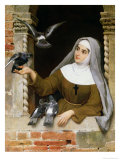 Buy Feeding the Pigeons, 1877 at AllPosters.com
