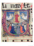 Buy Historiated Initial "U" Depicting the Ascension of Our Lord, 1460 at AllPosters.com