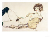 Reclining Nude in Green Stockings, 1914