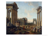 Buy Figures Amidst a Capriccio of Ruins at AllPosters.com