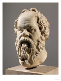 Socrates, Marble Head, Copy from a Bronze from the Pompeion in Athens
