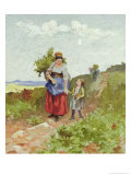 French Peasants on a Path