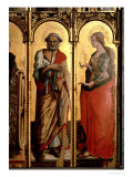 Buy St. Peter and St. Mary Magdalene, Detail from the Santa Lucia Triptych at AllPosters.com