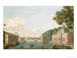 Buy View of the Fontanka River from the Grotto and the Guest Palace at AllPosters.com