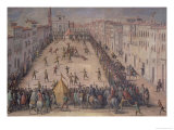 A Game of Football in the Piazza Santa Maria Novella, Florence, 1555
