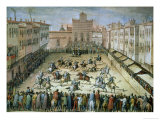 The Joust in the Piazza Santa Croce, Florence, 1555