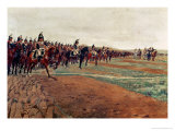 Buy The Cuirassiers Before Their Charge at the Battle of Austerlitz in 1805, Detail, 1878 at AllPosters.com