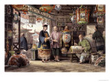 Buy Showroom of a Lantern Merchant in Peking, from "China in a Series of Views" at AllPosters.com