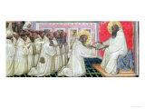 Buy St. Benedict Hands over the Rule of the New Order to the Monks of Monte Cassino at AllPosters.com
