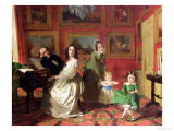 The Rev. and Mrs. Palmer-Lovell with Their Daughters Georgina and Christina