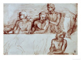 Buy Study of Four Male Figures at AllPosters.com
