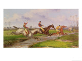 Buy The Water Jump: the Autumn Steeplechase at Ballarat, Victoria, Australia, in 1868 at AllPosters.com