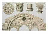 Buy Details of a Sculptured Arch and Columns from St. Sophia's, Trebizond, Published by Day & Son at AllPosters.com