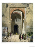 Buy The Gate of Justice, Entrance to the Alhambra, Granada, 1853 at AllPosters.com