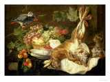Buy Still Life with Hare, Fruit and Parrot, 1647 at AllPosters.com