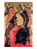 Buy Madonna and Child Enthroned with Two Devout People at AllPosters.com