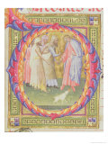 Buy Historiated Initial "O" Depicting Tobias and the Angel at AllPosters.com