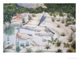 Buy Birds Around a Pond, Detail from the Journey of the Magi Cycle in the Chapel, circa 1460 at AllPosters.com