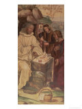 Buy St. Benedict Against a Landscape, from the Life of St. Benedict (Detail) at AllPosters.com