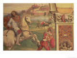 Buy Man on Horseback, from the Life of St. Benedict (Detail) at AllPosters.com