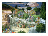 Buy Procession on Horseback Descending a Hill, Detail from the Journey of the Magi Cycle at AllPosters.com