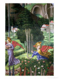 Buy Angel Gathering Flowers in a Heavenly Landscape, Detail from the Journey of the Magi Cycle at AllPosters.com