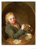 Buy Young Man Blowing Bubbles from a Clay Pipe, 1766 at AllPosters.com
