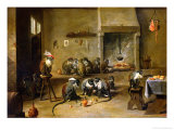Monkeys in a Kitchen, circa 1645