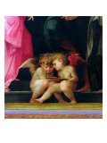 Two Cherubs Reading, Detail from Madonna and Child with Saints, 1518